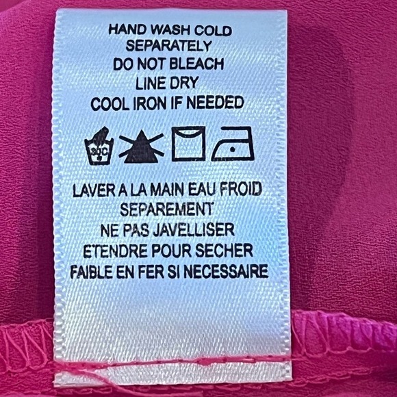 PLEIONE RUFFLE FRONT BABYDOLL SWING BLOUSE IN PINK NWT WOMEN'S SIZE MEDIUM‎ - Picture 10 of 10